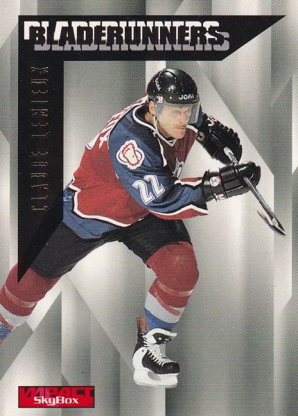 insert karta CLAUDE LEMIEUX 96-97 Skybox Impact Bladerunners číslo 12 of 25